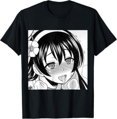 Kawaii Anime Girl Ahegao T-shirt