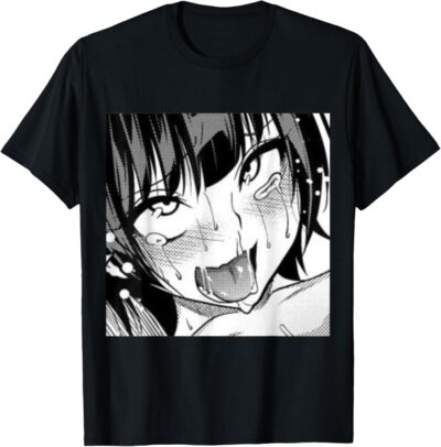 Camiseta Ahegao Anime Girl T-shirt
