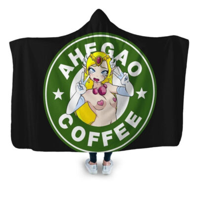 Ahegao Waifu Girl Hooded Blanket