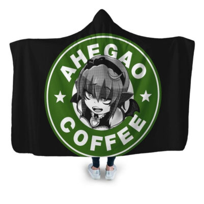 Ahegao Anime Girl Japanese Hooded Blanket