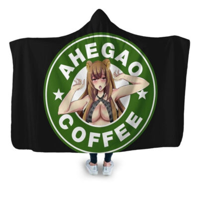 Ahegao Anime Girl Best Hooded Blanket