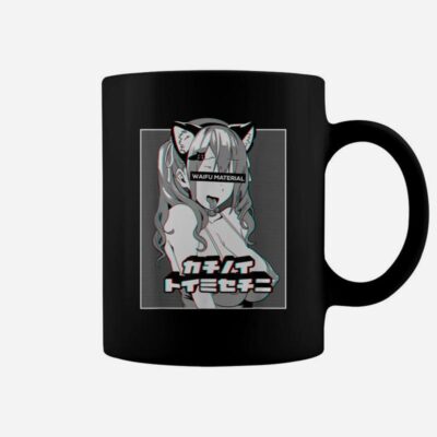 Ahegao Anime Neko Girl Coffee Mug