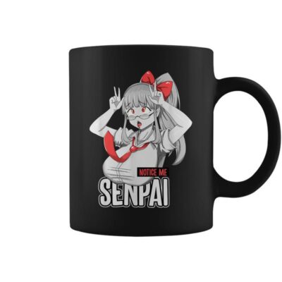 Notice Me Senpai Ahegao Coffee Mug