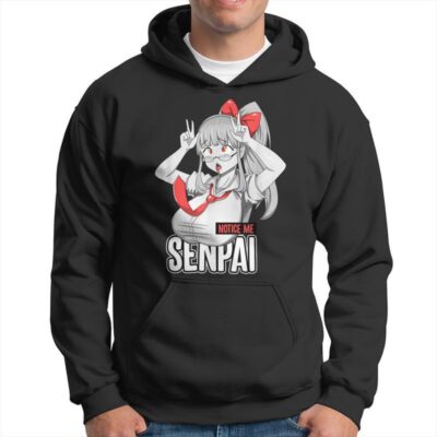 Notice Me Senpai Ahegao Hoodie
