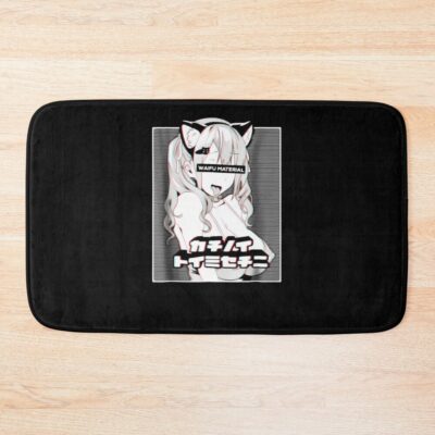 Ahegao Face  Neko Cosp Bath Mat