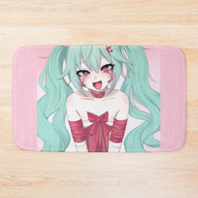 Ahegao Cute Anime Girl Bath Mat