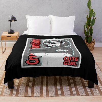 Ahegao Face Japan Throw Blanket