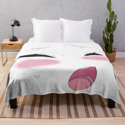 Face Meme Yamete Kudasai Throw Blanket