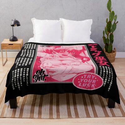 Anime Ahegao Hentai Throw Blanket