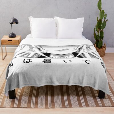 Ahegao Face Cute Throw Blanket