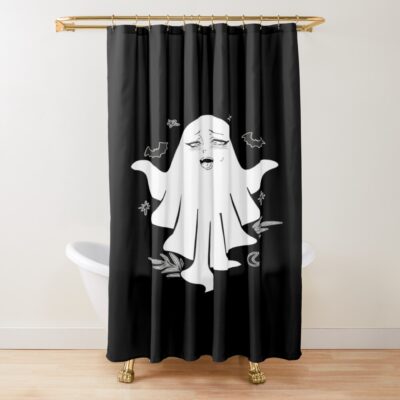 Ahegao Anime Ghost Face Shower Curtain