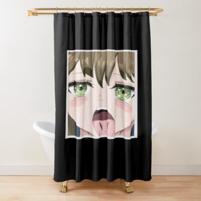 Open Language Ahegao Shower Curtain