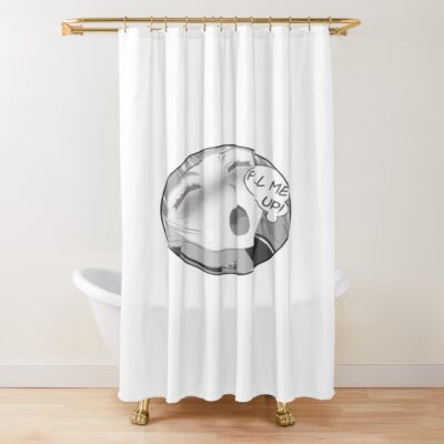 Fill Me Up Ahegao Shower Curtain