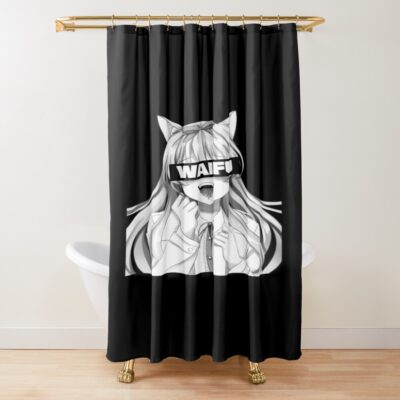 Ahegao Anime Manga Japan Shower Curtain