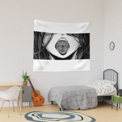 Ahegao Anime Girl Tapestry