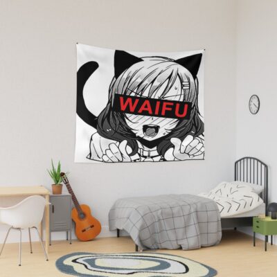 Ahegao Waifu Wadidaw Tapestry