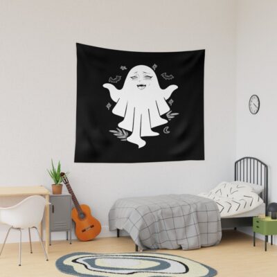 Ahegao Anime Ghost Face Tapestry