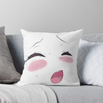 Face Meme Yamete Kudasai Throw Pillow
