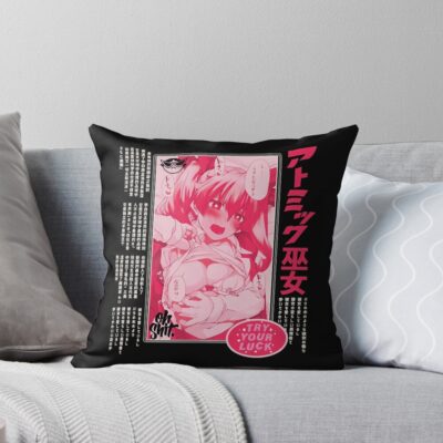 Anime Ahegao Hentai Throw Pillow